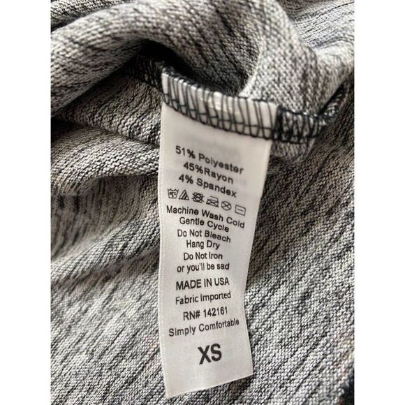 LuLaRoe Black Red MARIA Dolman Sleeve Soft Maxi Dress Sz XS NEW - Picture 8 of 8